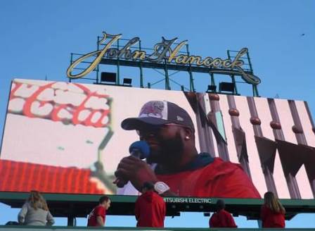 Ortiz speech at Fenway